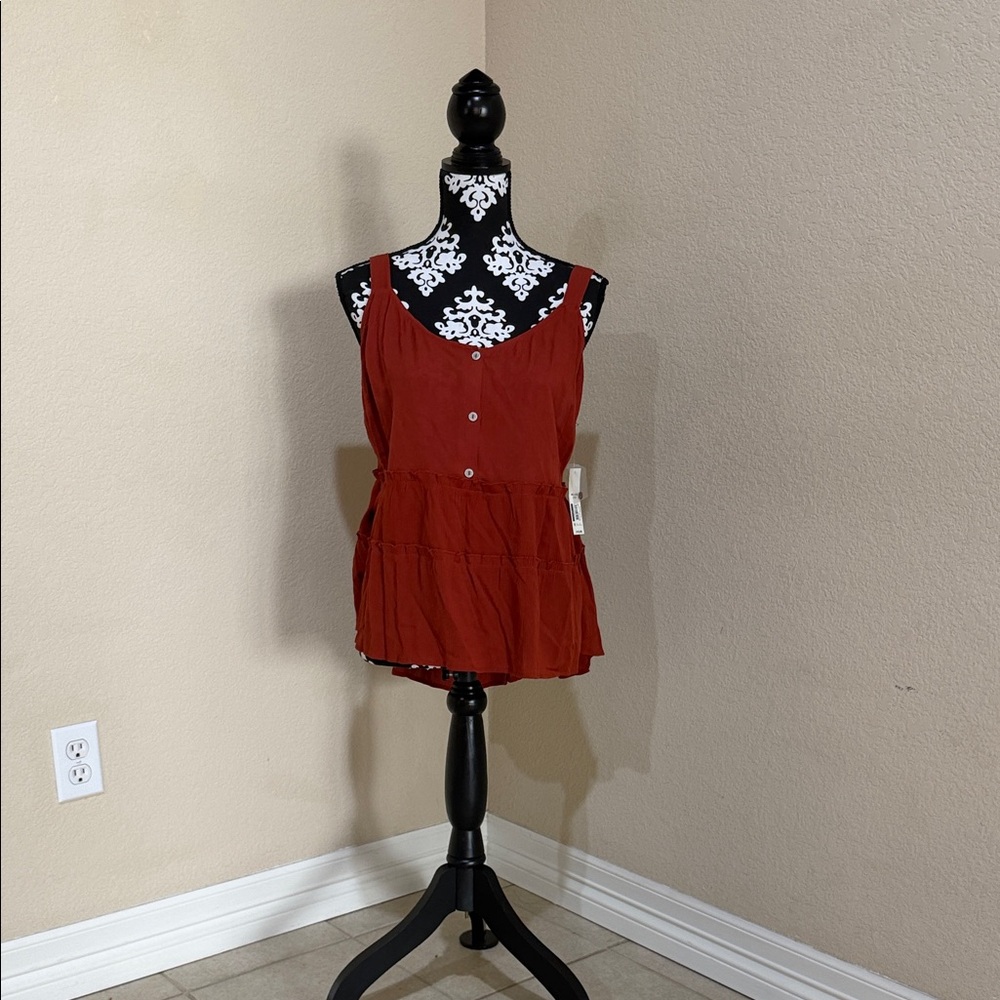 NOBO Red Sleeveless Top